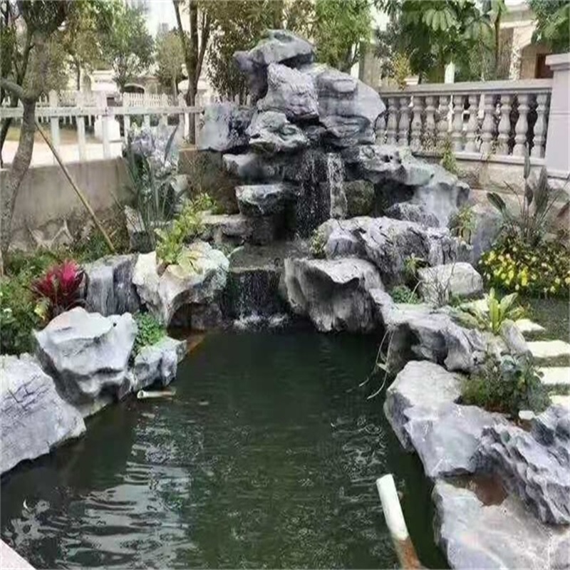 福建庭院假山鱼池图片